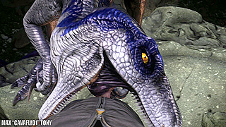 Alpha Male Tames Savage Raptor Pack in Steamy Prehistoric Domination