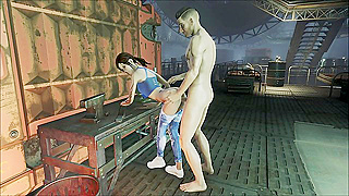 Small Vault Dweller Taken Roughly by Big Cock in Fallout Adventure