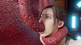 Claires Cosmic Dual Pleasure: Alien Tentacles Take Her Beyond Orbit – Into Space 1