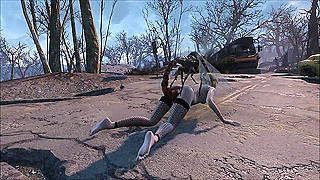 Tiny Cutie Overwhelmed by Wild Feral Ghouls in Outdoor Fallout Adventure