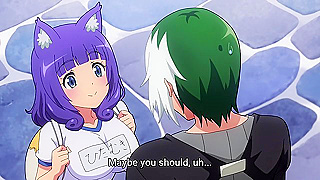 Curvy Catgirl Captivated in Steaming Guild Tryst
