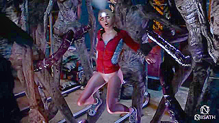 Samanta Surrenders to Hungry Wendigos Lustful Embrace in Deep Cave
