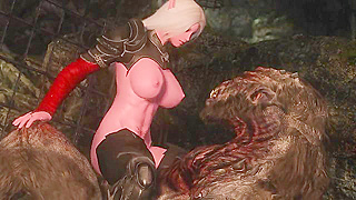 Elf Enchants Savage Beast with Teasing Feet Leading to Steamy Rendezvous