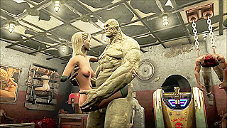 Ogre Zombie Rules the Wasteland Harem in Steamy Fallout Desires