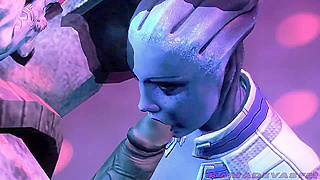 Liara Succumbs to Temptation with Dark Warrior in Hot Mass Effect Tryst