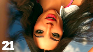 Sensual Busty Brunettes Turn Yoga Into Wild 3D Hentai Pleasure