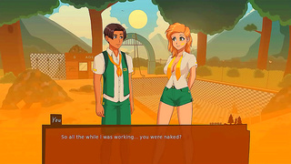 Sultry 3D Goddess Tempts Lover Beneath Moonlit Trees in Forest Camp