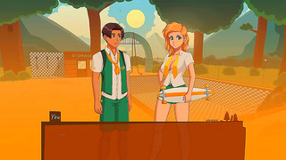Lifeguard Tempts Camp Lover in Steamy 3D Hentai Forest Tryst