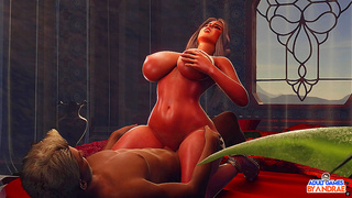 Valencia Impaled on Giant Cock in Steamy 3D Hentai Ride