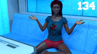 Ebony Goddess Claims Her Lover in Zero Gravity Fantasy Encounter