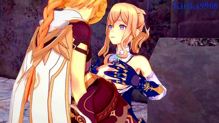 Lumine and Klees Forbidden Flame Ignites a Steamy 3D Hentai Encounter