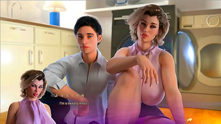 Stunning 3D Anime Goddess Seduced in Hot Visual Novel Fantasy Scene