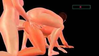 Double Trouble: Wild 3D Hentai threesome with intense double penetration action