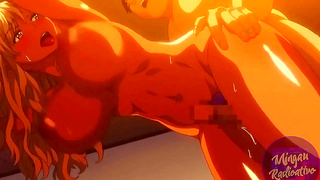 Daft Punk Goddess Rides Hard Wild in Steamy Futuristic Hentai Fantasy