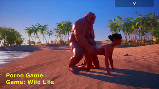 Milana Yields to Gordos Huge Shaft on Scorching Beach – Steamy CGI Tryst