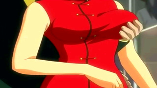 Curvy Cutie Takes Full Ride to Creamy Climax on Packed Hentai Train