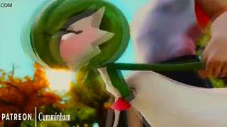 Gardevoir Surrenders to Fiery Pokmon Desires in Sensual Animated Loop