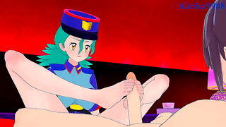 Nurse Joy Officer Jennys Hot Milf Bonding with Cream Pie Fun