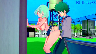 Kaoruko Seduces Toru Izuku in Hot My Hero Academy Tryst