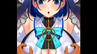 Gamer Yields to Temptation in Hot Hentai Adventure Mid Gameplay