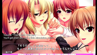 Luscious Harem Treats Submissive Boy to Sensual Quad Blowjob in Ijiru Fantasy
