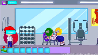 Cute Gym Student Temptation Ignites Hot Campus Lust in Action