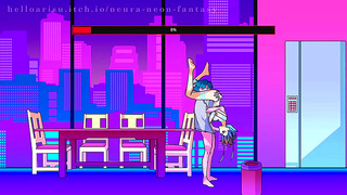 Cute Anime Babe Dives into Steamy Neon-Lit Fantasy Romance – Day 69 Unfolds