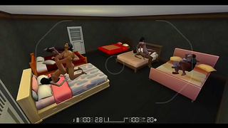Steamy Lesbian orgy Caught on Tape – Wild 3D Hentai Night Adventures