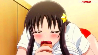 Hyunas Busty Animation Swings Seductively as She Pops Bubble Trouble