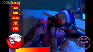 Widowmaker Embraces Desire in Sultry Hentai Encounter