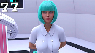 Voluptuous Alien Nurse Tempts Astronaut with Steamy Oral Delight in Space