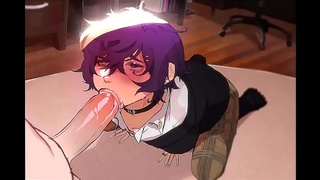 Cute Anime Boy Offers First Blowjob in Tentative Seduction Scene