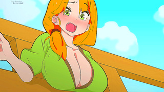 Minecraft Milf Alex Stuck in Fence Gets Pounded by Hung Steve