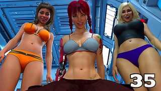 Curvy Teens Wage Hot 3D Dick Battles in Cosmic Poker Fantasy