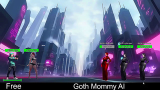 Goth Stepmom Commands Cyber World in Hot Hentai Tryst