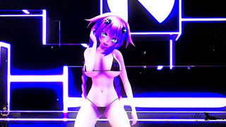 Neptunes Purple-Haired Beauty Ravaged in Hot MMD Pleasure Ride
