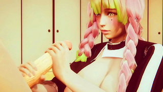 Mitsuri Kanrojis Hot Solo Dream Comes Alive in Stunning 3D Hentai