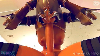 Busty Futanari Seduction: Steamy Anal Ride in Virtual Reality Fantasy