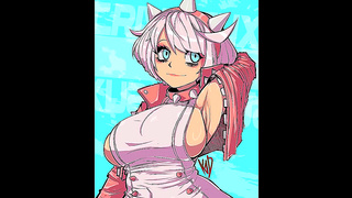 Elphelt Valentine Moans as She Rides Massive Dick, Tits Bouncing Wildly