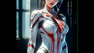SpiderGirls High-Tech Lust: AI Dreams Sensual Cyber Suits Unleashed