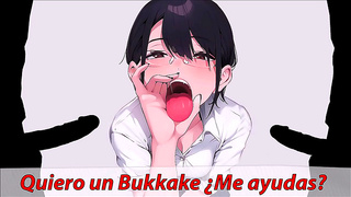 Spanish Hentai Beauty Guides Your Blowjob Skills with Busty Bukkake Pleasure