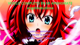Rias Gives Private Pleasure Training with Seductive Handjob Lesson in Hentai Classroom