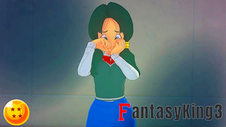 Luscious Demoness Seduces Battle-Worn Fighter in Hot Dragon Ball Z Fantasy