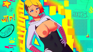 Gwen Shares Hot Spider-Powered Tryst in Sensual Animation Fantasia