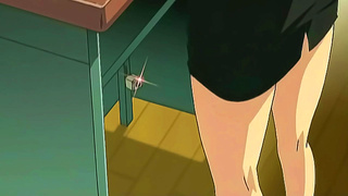 Busty Anime Teacher Seduces Student with Steamy Blowjob Creampie Fun