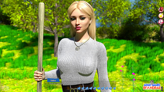 Curvy Neighbor Takes Shy Boy Outdoors for Steamy 3D Encounter