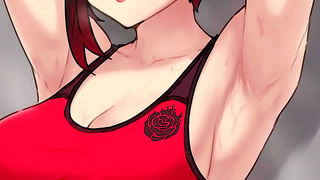 Ruby Blakes Seductive Training Ignites Forbidden Desire in Steamy RWBY Encounter