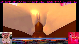 JonnyStone Ignites Fiery Tryst with Pink-Haired Babe in Steamy 3D Hentai Rendezvous