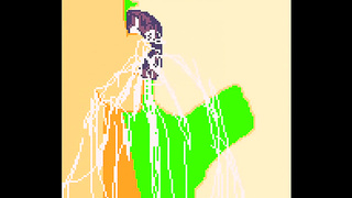 Pixel Art Goddess Devours Huge Dick in Sultry Blowjob Fantasy