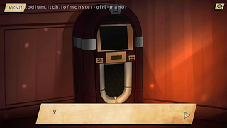 Guest Seduced by Alluring Monster Girl in Heated Mansion Tryst